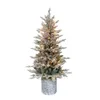 Kerstversiering 45 Ft PreLit Ingemaakte Kunstboom 2024 Jaar Decoratie Jaar Decor Pines Eve 231110