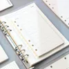 Блокнот A5 A6 Loose Leaf Leaf Notepbook Spiral Spining Buping Inner Page Diary Weekly Monthly Planner, чтобы сделать линейную линейную сетку.