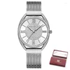 Zegarek modowy zegarek na rękę dla kobiet Wriswatch Casual Quartz Ladies Watches Czarny pasek ze stali nierdzewnej 042505