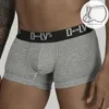 Sous-vêtements ORLVS Trendy Men's Culotte Simple Jeunesse Bague Lift U Convexe Sexy Mi-hauteur Boxers OR210B