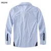 Barnskjorta barnskjortor bomull 100% fast färg fullärmade barnpojkens skjortkläder i 4-12 år bär 230410
