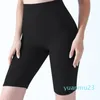 Alinear pantalones cortos de yoga para mujer, fitness, correr, entrenamiento falso, informal, transpirable, de secado rápido, cinco puntos