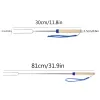 Extendable Marshmallow Roasting Sticks BBQ Tools Stainless Steel Retractible Barbecue Fork Smores Skewers Corn Holders For Camping/Bonfire Fireplace