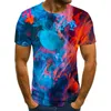 Hommes t-shirts 2023 hommes et femmes personnalité rue impression 3D T-shirt Cool mode confortable à manches courtes chemise créative