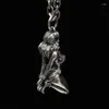 Pendentif Colliers Vintage Argent Couleur Sexy Déesse Ange Collier Pour Hommes Femmes Longue Chaîne Hip Hop Bijoux Accessoires