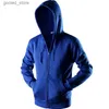 Männer Hoodies Sweatshirts Neue 2020 Plain Mens Zip Up Hoody Jacke Sweatshirt Mit Kapuze Zipper männlichen Top Oberbekleidung Schwarz Grau Boutique männer Kostenloser versand Q231110