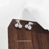 Stud Earrings S925 Sterling Silver Temperament Design Cherry Earring Personality Senior Sense Female Jewelry