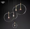 Glass Globe Mobile Cluster Chandeliers Modern LED Raindrop Pendant Lights for Bedroom Living Room Dining Room Hanging Lamps Lustre