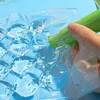 Moules de cuisson 10 pièces sacs de moule à glace fabricant de boules transparentes jetable en forme de coeur rond congélation plus rapide sac de fabrication de glace outils de cuisine