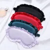 Maschera per gli occhi per dormire con volant in seta Copertine morbide per gli occhi per dormire Bende oscuranti per gli occhi da sogno notturno multicolore per donna e uomo per dormire meglio