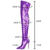 Boots 11CM Elastic Thigh Boots Sexy Stiletto High Heels Women Over-the-Knee Boots Pointed Toe Strippers Ladies Shoes Pole Dancing Boot 231109