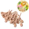 Cuillères 24 pièces Mini trempettes à miel en bois bâtons de mélange extracteur de trempette pour pot café lait thé bâton d'agitation outils de cuisine