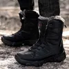 Stivali invernali impermeabili da uomo Stivali peluche super caldi Stivali da neve Uomo Sneakers Stivaletti Outdoor Desert Combat Army Boots Botas Hombre 231109