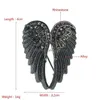 Pins Brooches Pins Fashion Jewelry Retro Angel Wing Brooch Inlaid Rhinestone Drop Delivery Dhqig Dhvk3