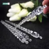 Juldekorationer 6st Simulering Ice Xmas Tree Hanging Ornament Fake Icicle Noel For Home 2023 Wedding Party Decor Navidad 231109