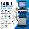 2024 Ny 14 i 1 Hydra Microdermabrasion Water Dermabrasion Machine Skin Care Device Hydro Diamond Peel Ansiktsdjup Cleaning Salon Use Machine
