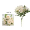 Fleurs décoratives maison Simulation soie lys Roses Bouquet chambre décoration fleur artificielle flocon de neige Lily parfumée princesse Rose