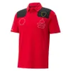 Forma 1 2023 TE-THERT F1 قمصان Motorsport Driver Red T Shirt تنفس الأكمام قصيرة القميص تسليم DHBJK