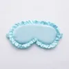 Silk Ruffle Sleep Eye Mask Soft Sleeping Eye Covers Multicolor Night Dream Blackout Eye Patches for Woman Man to Sleep Better