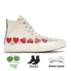 2024 High Top Vintage Commes des Garcons x 70. Buty płócienne Designer Women Mens All Star Classic 70 Chucks Taylors Low Multi-Heart Flats Treakers