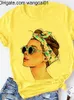 Männer T-Shirts Gelb T-shirt Frauen Sommer Druck Dame Casual T-shirt Tops Harajuku Streetwear Kurze Seve T-shirt Drop Schiff 4103