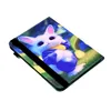Étuis portefeuille en cuir imprimé loup pour iPad Mini 6 5 4 3 2 1 Mini6, mignon, joli papillon, écailles de poisson, lapin, chat, fleur, arbre porte-bonheur, résistant aux chocs, porte-cartes, pochette à rabat