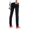 Męskie dżinsy czarne dżinsy Mężczyźni Slim Fashion Business Business Kowboja Bawełniane małe elastyczne wygodne spodnie dżinsowe Rozmiar 27-36 231110