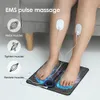 Foot Massager Electric EMS Foot Massager Pad Relief Pain Relax Feet Acupoints Massage Mat Shock Muscle Stimulation Improve Blood Circulation 231109