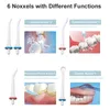 New Upgraded DIY Water Flosser 4 Modes Cordless Portable Rechargeable Dental Teeth Irrigator 300ml With 5 Jet Tips