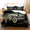 Juegos de cama 3d Vintage Car que incluye juego de funda nórdica con fundas de almohada Microfibra 2/3pcs Cool Sports Bed Comforter para King