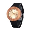 Armbandsur Wood Watch Women Quartz armbandsur Relogio Feminino Soft Leather Band Fashion Ladies Watches DropWristwatches WristwatchesWrist