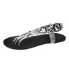 Sandalen hakken sandalen voor dames zilveren dames mode transparant lederen slangprint clip teen zomerschoenen voor dames sandalen brede voeten