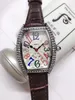 Наручные часы Franck для женщин 2023 Женские часы Три иглы Кварцевые часы Лучший люксовый бренд с бриллиантами дизайнерские часы Кожаный ремешок Мода Подарок к празднику FM
