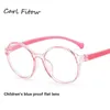 Rétro Enfants Plaine Lunettes Personnalité Ronde Cadre Net Classe Lunettes Enfants