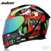 Casques de cyclisme hommes et femmes intégral Double lentille personnalité saisons course moto casque de sécurité 231109