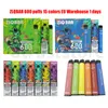 E Cigarettes ZLQ BAR 600puffs Prefilled Disposable Device cigarette electronique vapes disposable puff 550mah 2% 0% 15colors 510 battery