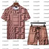 2023 Neue Designer-Frauen T-Shirt High-End-Racksuits Herren Ärmel Hawaiihemd Shorts Sommer Casual Floral Beach Zweiteiler Herren Sets bis XXXL 02