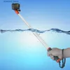 Selfie Monopods TELESIN Divng Waterproof Handheld Transparent Selfie Stick Floaty Monopod For GoPro Hero 10 9 8 7 6 5 4 Insta360 Osmo Action Q231110