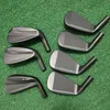 Клуб Black Golf P790 Железный набор для мужчин 456789p Полный набор из 7 графитовых стальных клубов с головными колпами