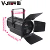 V-show 300W High LED Fresnel Spotlight med Electric Zoom DMX Theatre Studio Concert Stage Lighting