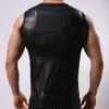 Canotte da uomo Canotte in pelle Faxu Canotte da uomo Sport Fitness Bodybuilding Canotte Moda Uomo Canotte da palestra T-shirt senza maniche Canottiere canotte 230410