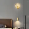 Wandleuchte ZK50 Nachttisch Schlafzimmer Nordic Einfache Kreative Hängende Linie Korridor Wohnzimmer Hintergrund Dekoration