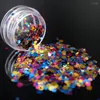 Nail Glitter LOLEDEPale Blue Rose Red And Whit Ultrathin Sequins Colorful Art Tips Decoration Manicure Accessorie Circle