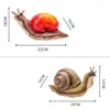 Garden Decorations Pastoral Simulation Snail Resin Accessories Outdoor Park Furnishing Crafts Courtyard Villa Balcony Figurines Decoration