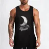 Herren-Tanktops, Mondschiff, Top-Kleidung für Männer, männliche Fitness-Kleidung