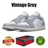 Med Box Jumpman Canary 1 1s Låga basketskor för män Kvinnor Oliv Black Phantom Reverse Mocha Unc Cement Mens Womens Trainers Sport Sneakers Shoe