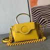 Borsa a tracolla di alta qualità Borsa a mano Borsa a tracolla staccabile in vera pelle All'interno Lettere di moda Tasca con cerniera Borse a tracolla con patta da donna Borsa a tracolla firmata