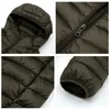 Herrarna Down Parkas Down Jacket Men 90% White Duck Down Super Light Down Jacket Men's Lightweight Thermal Coat Hooded Feather Coat 231110