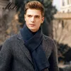 Sclesves Maikun Fashion Men Wool Scarf Pure Pure Simple and Winter Winter Warm Warm Cashmere Hight Gift Set 231108