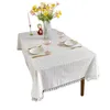 Tischdecke Französisch/Amerikanisch/Europäisch Tischdecke In Spitze Weiße Baumwolle Gänseblümchen Floral Vintage Gänseblümchen System Tee Esszimmer Abdeckung